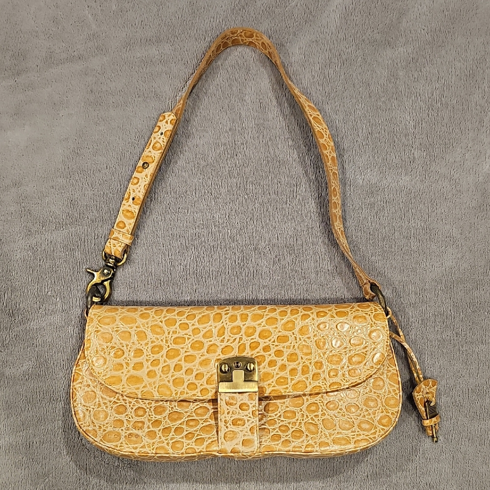 NWT Sacha London Tan Crocodile Shoulder Bag